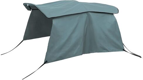 X AUTOHAUX 600D Canvas Only NO Frame 3 Bow Bimini Top Replacement Top Cover with Detachable Side Blocks Storage Boot Gray Canvas Only NO Frame in Saudi Arabia
