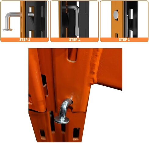 ZYAMY 25pcs M6 Heavy-Duty Rack Safety Bolt, Universal Pallet Rack Drop Pin for Disengagement Safety of Warehouse, Home or DIY Shelving Unit in Saudi Arabia