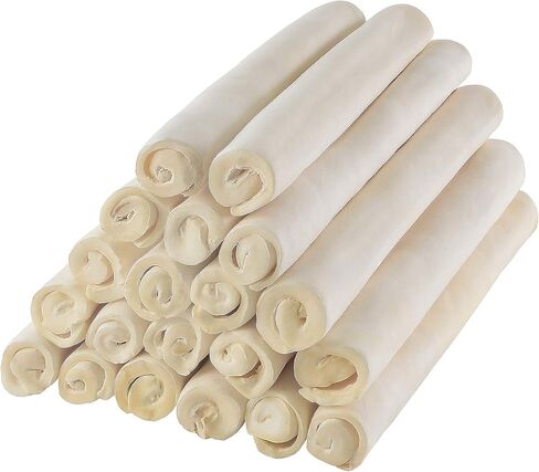 Premium Retriever Rolls 10-11 inch (18 Pack)-100% Natural Single Sheet Rawhide in Saudi Arabia