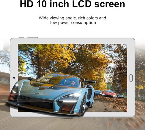 YESTEL Android 13 Tablet 2024 أحدث جهاز لوحي 10.1 بوصة مع معالج ثماني النواة، ذاكرة وصول عشوائي 10 جيجابايت + ذاكرة تخزين داخلية 64 جيجابايت (قابلة للتوسيع حتى 1 تيرابايت)، 5G WiFi، بلوتوث 5.0، GPS، مع لوحة مفاتيح وماوس - فضي in Saudi Arabia