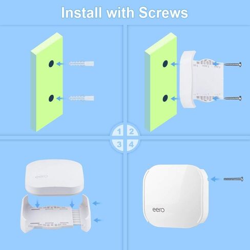 حامل تثبيت على الحائط لجهاز eero Pro Home WiFi، دعامة تثبيت على الحائط من Relassy eero متوافقة مع حامل سقف نظام eero WiFi لنظام eero WiFi مجموعة من 3 in Kuwait