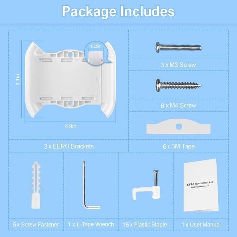 حامل تثبيت على الحائط لجهاز eero Pro Home WiFi، دعامة تثبيت على الحائط من Relassy eero متوافقة مع حامل سقف نظام eero WiFi لنظام eero WiFi مجموعة من 3 in Kuwait