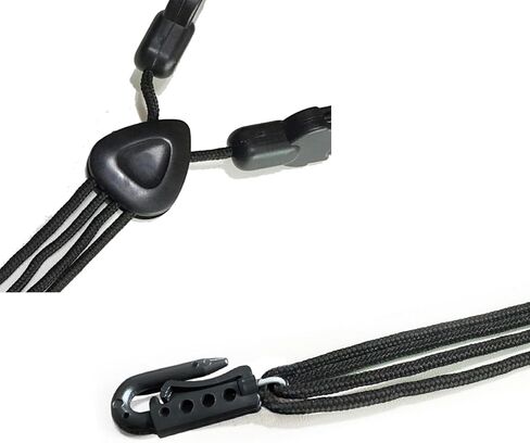 حزام ساكسفون RAUYIVANY، طول قابل للتعديل (16-22 بوصة)، حزام رقبة ساكسفون من الجلد الناعم مع خطاف J بلاستيكي، للساكسفون والكلارينيت والمزمار (أسود) in Kuwait