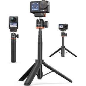21.4" Osmo Action Selfie Stick Tripod for DJI Osmo Action 5 Pro, Osmo Action 4, Osmo Nano, Osmo 360 - Extendable Travel Vlog Stand with Mini Extension Rod & 360° Ball Head, Osmo Action Accessories in Kuwait