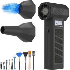 Compressed Air Duster,4-Gear Adjustable 130000RPM Electric Air Duster,5000mAh Rechargeable Air Blower,Jet Dry Blower Replace Air Can,As Keyboard Cleaner,Car Blower in Saudi Arabia
