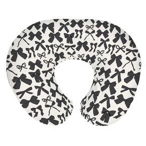 Pink Bows Girls Nursing Pillow Covers for Girl Valentine Bows Nursery Feeding Pillowcase for Breastfeeding Pillows Spring Pink Ribbons Soft Stretchy Removable Slipcovers for Newborn Infant in Kuwait