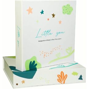 Little You – Baby Memory Book & Pregnancy Journal (120 Pages) – Newborn to 5 Years – Magnetic Gift Box + Photo Pockets + Letter to Open at 21 – Keepsake Album for Boys or Girls in Saudi Arabia