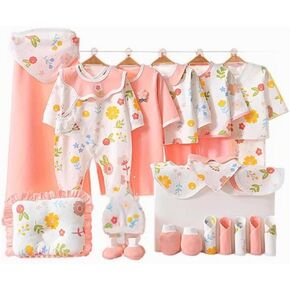 أساسيات الأطفال + ملابس الفتيات الصغيرات، ملابس الخريف لحديثي الولادة، 0-3 أشهر، هدايا الأم الجديدة in Kuwait