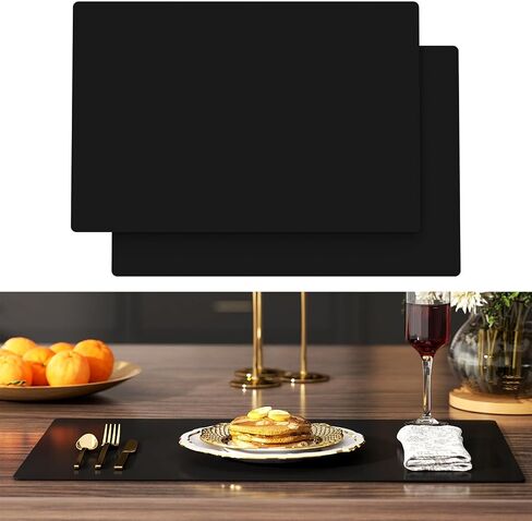 Silicone Counter Mat 40x60cm 2 Pack - High-Temp Resistant, Non-Slip Waterproof Pad for Kitchen Countertops, Sink & Stove (Purple) in Saudi Arabia