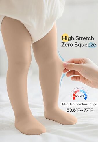 3 Pairs Toddler Ballet Tights for Girls - Girls Dance Tights Ultra Stretchy Soft Footed Tight for Daily Uniform Halloween in Saudi Arabia