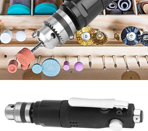 Industrial CW CCW Pneumatic Air Drill Furniture Hardware Tool, Ergonomic Handle, Grinder and Tire Repair Machine, Straight Pneumatic Drill, for Drilling and Tapping in Saudi Arabia