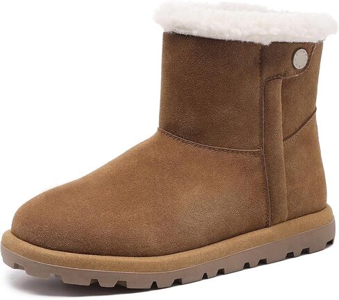Women’s Snow Boots with Warm Faux Fur Lining Water Repellent Outdoor Comfortable Winter Boots for Women in Saudi Arabia