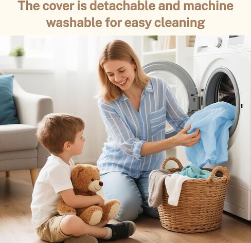 Portable Toddler Travel Bed, Toddler Floor Foldable Bed for Home, Sleeping, Camping, Washable Portable Soft Foam Crib for Kids with Blanket (Blue) in Kuwait