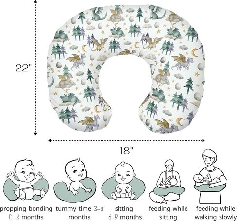 Hawskgfub Baseball American Sport Pillow Cover for Baby Boy ، Blue Ballpark Game Season Glove Plackcover Plackcover ، Pillowcase التمريض للرضع الجديد ، تغطية فقط in Kuwait