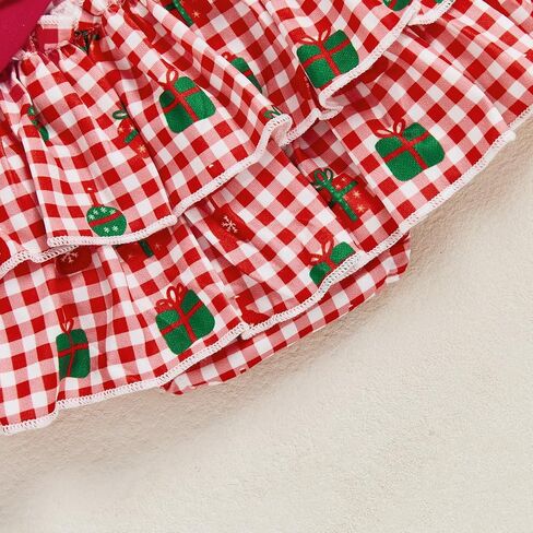 PUHHAPIEY My First Christmas Baby Girl Outfit Newborn Onesie Tutu Skirt Set | 0 3 6 12 18 Month Girl, My 1st Christmas Romper Onesie + Bloomers Tutu Skirt + Socks + Headband, 4pcs Christmas Clothes in Saudi Arabia