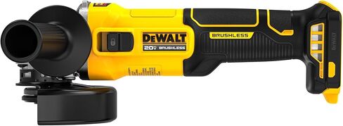 DEWALT 20V MAX لاسلكية 4 1/2 بوصة مطحنة زاوية الطاقة بمفتاح منزلق، أداة عارية فقط (DCG407B) in Saudi Arabia