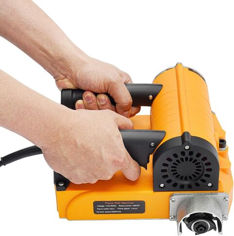 110V Electric Wall Planing Machine,Concrete Shovel Shovel Wall Machine, Handheld Power Wall Scraper, Electric Power Shovel Wall Machine Adjustable Planning Depth 0.04"-0.16" Orange in Saudi Arabia