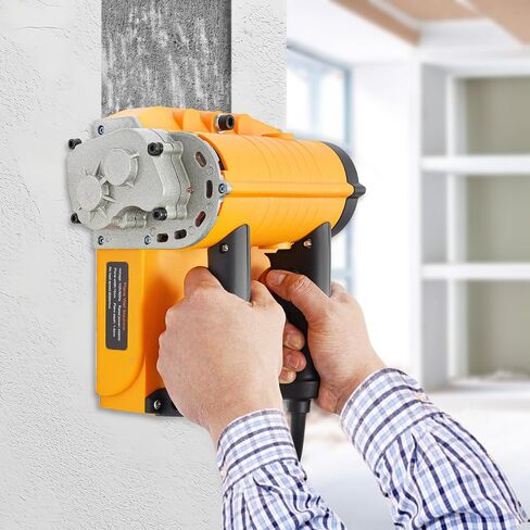 110V Electric Wall Planing Machine,Concrete Shovel Shovel Wall Machine, Handheld Power Wall Scraper, Electric Power Shovel Wall Machine Adjustable Planning Depth 0.04"-0.16" Orange in Saudi Arabia