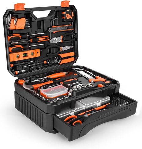 328-Piece Tool Set - Tool Kit Toolbox Storage Case with Drawer, General Household Hand Tool Kit Perfect for Home & DIY Repairs in Saudi Arabia