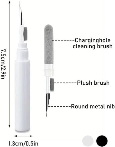 3-in-1 Keyboard Brush Cleaning Kit – Multi-Function Electronics Cleaner for Laptop, Earbuds, Camera, and More – Compact Computer Brush Set with Keycap Puller and Detailing Tools in Saudi Arabia