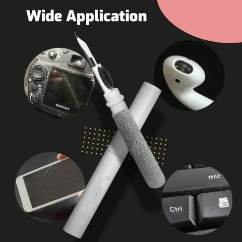 3-in-1 Keyboard Brush Cleaning Kit – Multi-Function Electronics Cleaner for Laptop, Earbuds, Camera, and More – Compact Computer Brush Set with Keycap Puller and Detailing Tools in Saudi Arabia