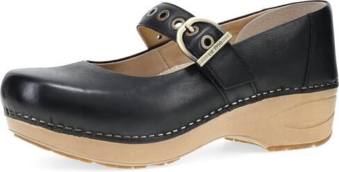 قباقيب Dansko XP 2.0 Mary Jane للنساء - أحذية جلدية مقاومة للانزلاق مع دعم للقوس، ووسادة قدم قابلة للإزالة، وحزام قابل للتعديل - مثالية للمعلمين ومحترفي الخدمة in Saudi Arabia
