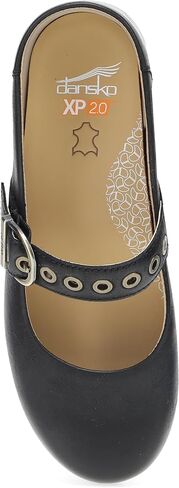 قباقيب Dansko XP 2.0 Mary Jane للنساء - أحذية جلدية مقاومة للانزلاق مع دعم للقوس، ووسادة قدم قابلة للإزالة، وحزام قابل للتعديل - مثالية للمعلمين ومحترفي الخدمة in Saudi Arabia