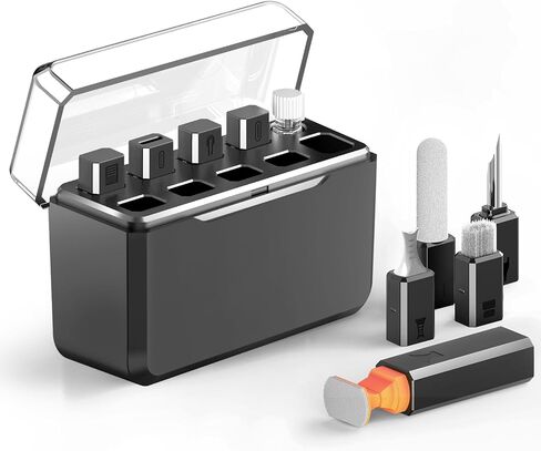 13-in-1 for iPhone Cleaning Kit Charging Port Cleaner, Phone Cleaner Repair Tool for Lightning Cable Connector Charger Speaker, iPad MacBook Samsung AirPods Pro & Charging Case, Safe for All Devices in Kuwait