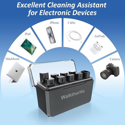 13-in-1 for iPhone Cleaning Kit Charging Port Cleaner, Phone Cleaner Repair Tool for Lightning Cable Connector Charger Speaker, iPad MacBook Samsung AirPods Pro & Charging Case, Safe for All Devices in Kuwait
