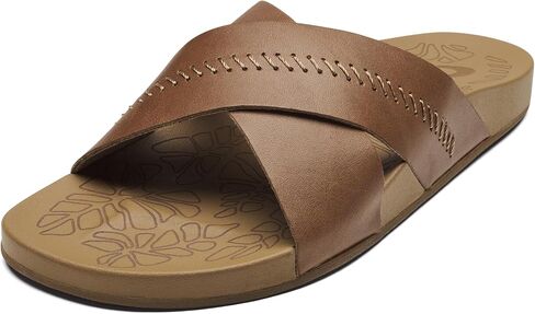 OLUKAI Kipe'a Olu Women's Slide Sandal, Premium Leather, Relaxed & Dressy Design For Any Occasion, All-Day Comfort & Fit in Saudi Arabia