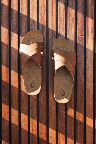OLUKAI Kipe'a Olu Women's Slide Sandal, Premium Leather, Relaxed & Dressy Design For Any Occasion, All-Day Comfort & Fit in Saudi Arabia