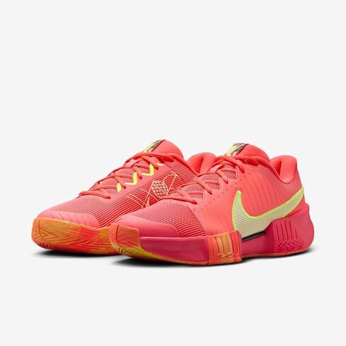 Nike Zoom Challenge Women's Pickleball Shoes (FQ4155-800, Hyper Orange/Volt/Medium Ash/Barely Volt) in Saudi Arabia