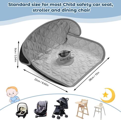 2 Pack Winter Car Seat Protector for Potty Training Piddle Pads Waterproof Carseat Protector for Baby Infant Toddler Machine Washable Liner for Child Safety Car Seat Stroller Dinner Chair (Blue) in Kuwait