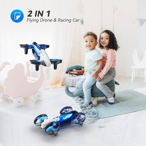 2-in-1 Drones for Kids 8-12 with 7+2 Light Modes,5 Flying Postures,Mini Drone for Age 14 Boys Small Micro Indoor Nano RC Remote Control Quadcopter with Land Mode,Auto rotation,Circle Fly,Altitude Hold in Saudi Arabia