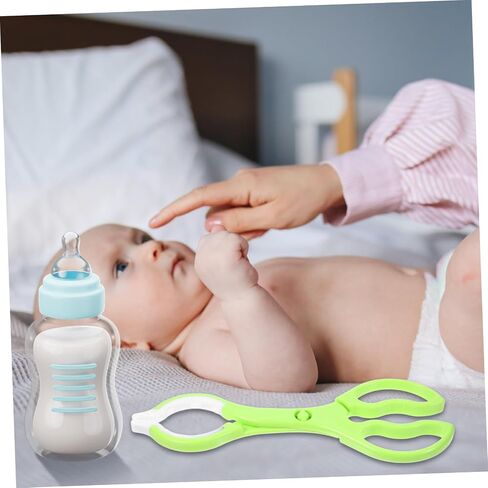 BESPORTBLE 2Pcs Non Slip Feeding Bottle Tongs Scald Clip Tool for Nursing Ergonomic Handle for Hot Dishes Bottles Easy to Clean Store in Saudi Arabia