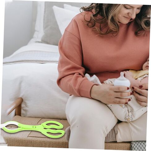 BESPORTBLE 2Pcs Non Slip Feeding Bottle Tongs Scald Clip Tool for Nursing Ergonomic Handle for Hot Dishes Bottles Easy to Clean Store in Saudi Arabia