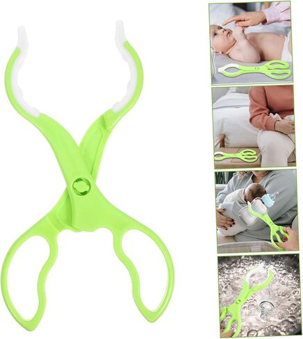 BESPORTBLE 2Pcs Non Slip Feeding Bottle Tongs Scald Clip Tool for Nursing Ergonomic Handle for Hot Dishes Bottles Easy to Clean Store in Saudi Arabia