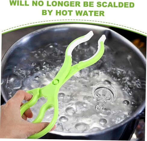 BESPORTBLE 2Pcs Non Slip Feeding Bottle Tongs Scald Clip Tool for Nursing Ergonomic Handle for Hot Dishes Bottles Easy to Clean Store in Saudi Arabia