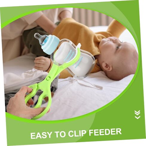 Yardwe 2Pcs Slip Bottle Clamp Tool Heavy Duty Pacifier Tong with Convex Point Design for Easy Handling Convenient and Clean Feeding Essentials in Saudi Arabia