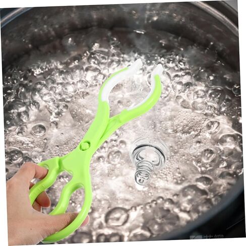 VANZACK 2Pcs Bottle Tongs Non Slip Feeder Clamp for Easy Cleaning and Safe Handling of Milk Bottles Comfortable Ergonomic Design for Home Use in Saudi Arabia