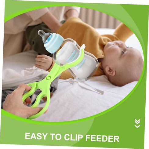 GALPADA 2Pcs Bottle Clip Portable Feeding Bottle Clamp with Slip Design Tong for Easy Handling Convenient Kitchen Gadget in Saudi Arabia