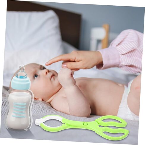GALPADA 2Pcs Bottle Clip Portable Feeding Bottle Clamp with Slip Design Tong for Easy Handling Convenient Kitchen Gadget in Saudi Arabia