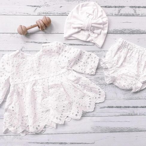 ملابس طفلة حديثي الولادة، مجموعة ملابس رومبير وسراويل قصيرة لفصل الصيف والربيع in Kuwait