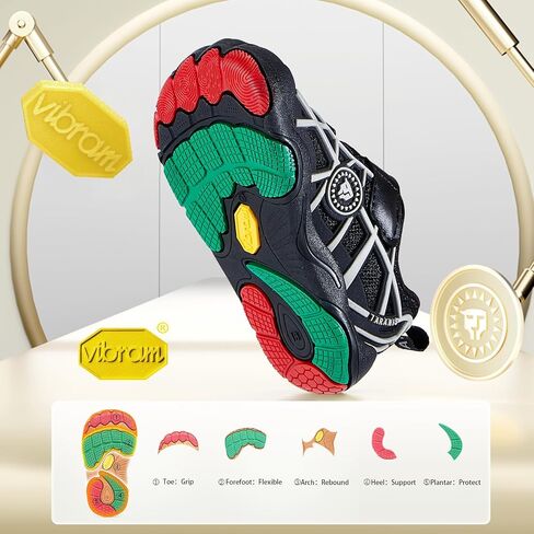 TARANIS 1•1•Shoes MAX حذاء طفل صغير للأولاد والبنات حذاء رياضي بمقدمة واسعة ومضاد للانزلاق حذاء حافي القدمين in Saudi Arabia