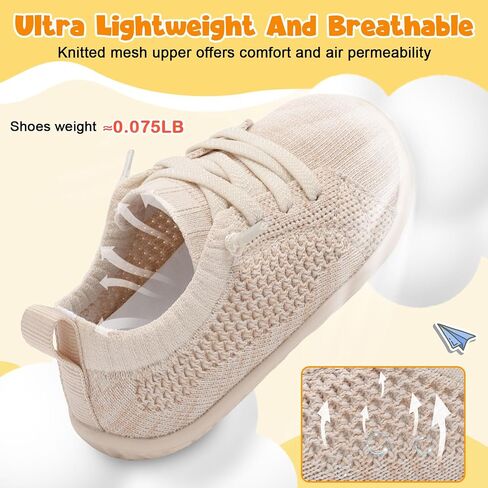 FEETCITY Lightweight Baby First Walking Shoes Boys Girls Slip On Shoes Breathable Baby Sock Shoe Barefoot Infant Sneakers in Saudi Arabia