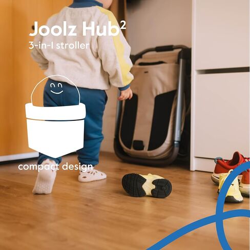 Joolz Hub2 Compact Baby Stroller for City Use (Below 20lbs) - Full-Size Single-to-Double System with Reversible Toddler Seat, One-Hand Fold, XL Basket, All-Terrain Wheels, UPF50+ Canopy - Sandy Taupe in Saudi Arabia