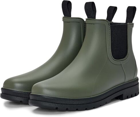 Fashion Short Rain Boots for Women, Waterproof Chelsea Ankle Boots | Non-Slip Matte Rubber Farm Boots, Lightweight Outdoor Garden Shoes And Work Booties, Arch Support, Removable Comfort Insole in Saudi Arabia