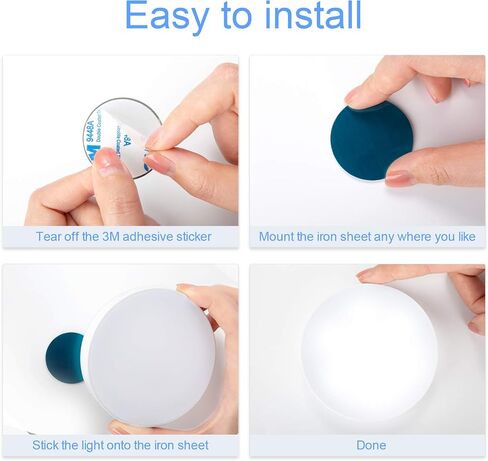 Ferswe Rechargeable Tap Lights, Dimmable Touch Night Lights with 1000mAh Large Battery, Stick on Light for Closet, Bedroom, Bathroom and Cabinet (2 Pack) in Saudi Arabia