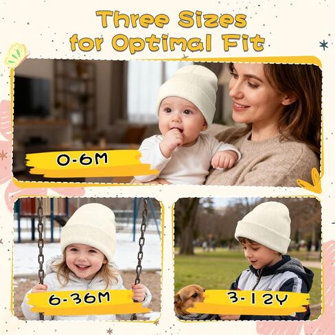 ZOORON Toddler Beanie Baby Kids Beanies Warm Winter Hat Knit Skull Cap for Boys & Girls Soft Children Infant Hat in Saudi Arabia