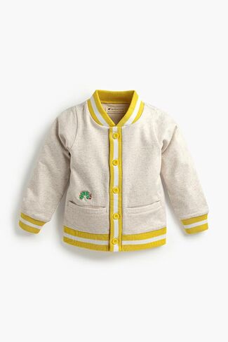 MONICA + ANDY Bomber Jacket, Size 2T, The Very Hungry Caterpillar, 100% Organic Clothes for Girls and Boys, Button Down Jacket, Sustainable Super Soft Fabric, Sizes for Kids, Toddler, & Infant in Saudi Arabia